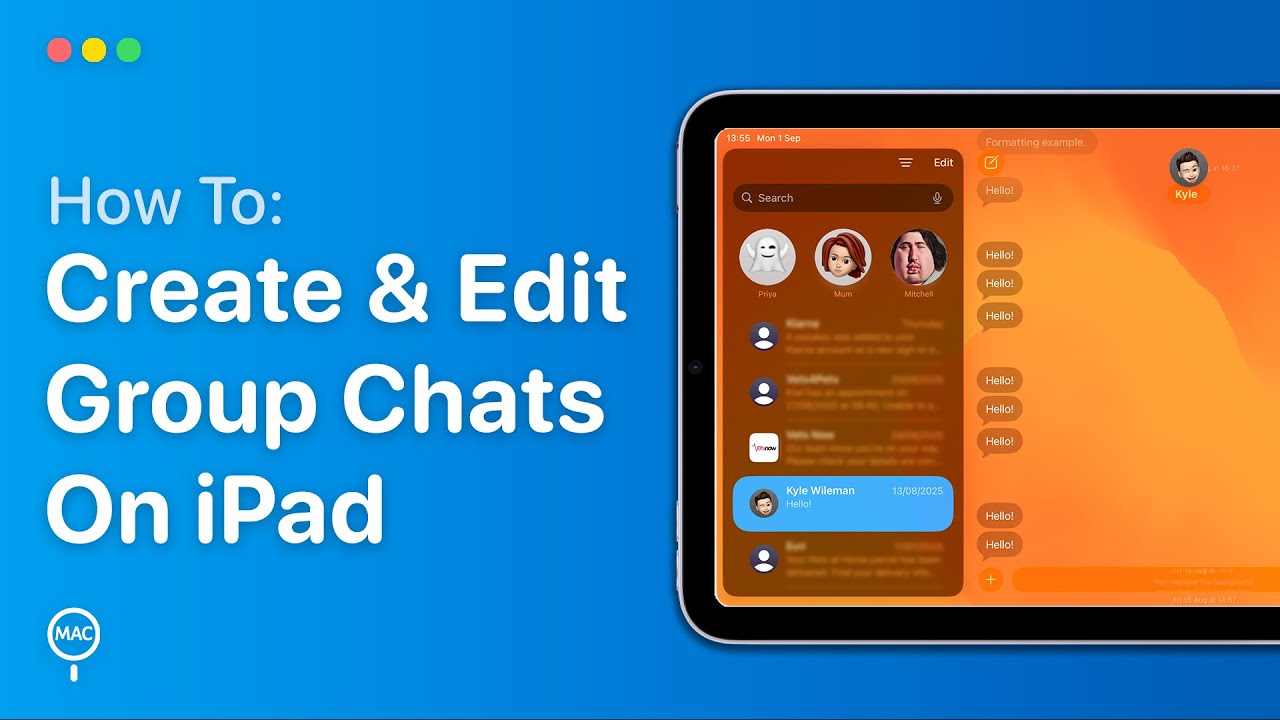 How To Create & Edit Group Chats On iPad | Easy Guide - YouTube
