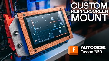 Designing a custom Raspberry Pi screen mount in Fusion 360 | #Elecrow 5 Inch Display