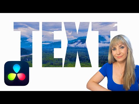 How to Put VIDEO Inside TEXT in DaVinci Resolve FREE and STUDIO Versions