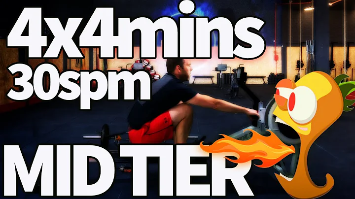 31 Minute Near-Race Pace Rowing Workout - 4x4 Min at 2K+1 | 2K Plan Week 3 Row 2 | RowAlong