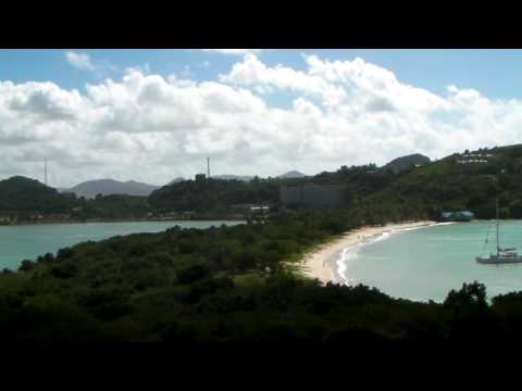 Antigua - Fort Barrington hill, St. John's harbour...