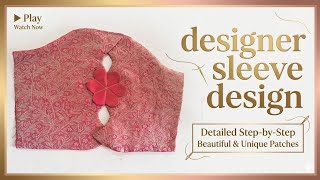 Unique sleeve design drafting ,cutting and stitching video 
