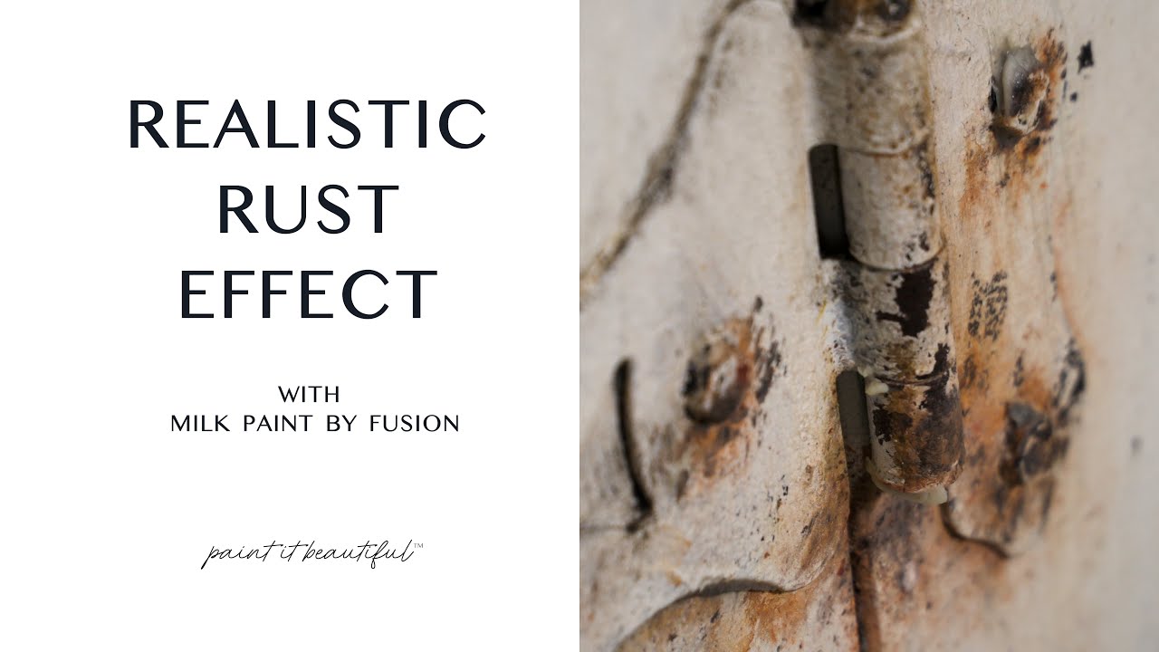 Create a Faux Rust Effect with Milk Paint - YouTube