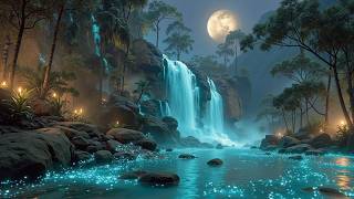 Soft piano music | Gentle piano for sleep | Healing waterfall sounds for deep relaxation screenshot 4