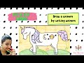 #unicorn 🦄  #drawing How to draw a unicorn by writing unicorn #unicorndrawing || Get Set Go classes
