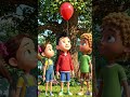 We Chased a Flying Balloon! 🎈😯 #shorts #viral #cartoon #animation