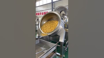 Automatic industrial big popcorn machine 130Kg/h #bigpopcornmachine #popcornmachine
