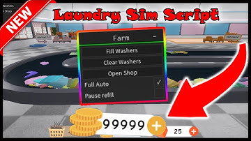 *Laundry Simulator Script* | AutoFarm, TP Shop, Anti AFK, And Unlimited Coins