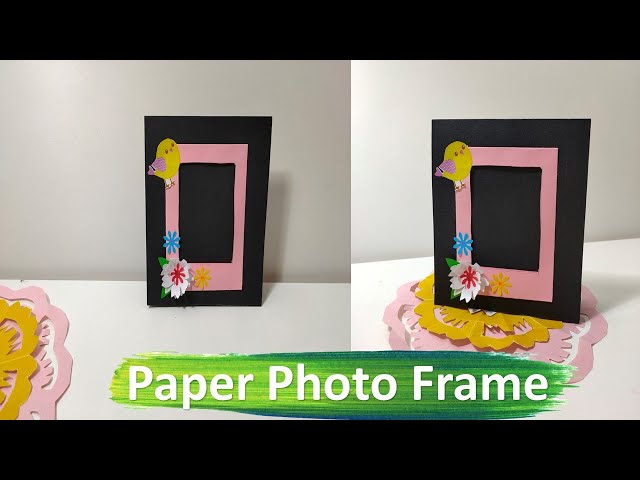 DIY RECTANGULAR FRAME USING AN A4 COLORED PAPER 