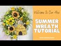 DIY Summer Bee Wreath Tutorial - How to Make a Summer Beehive Wreath