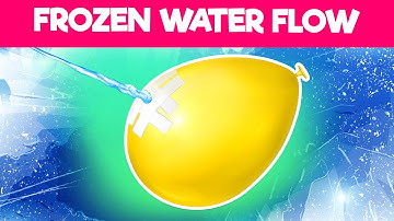 Laminar Flow Balloon Experiment - Is It Hard to Freeze Flowing Water