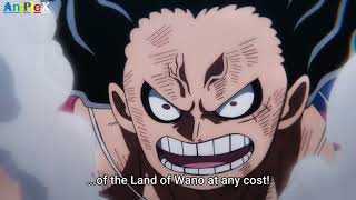 Luffy goes gear 4 Snakeman against Kaido | One Piece ep 1068