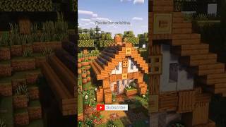 I built a small two-story house in Minecraft. ##minecraft #house #building #timelapse