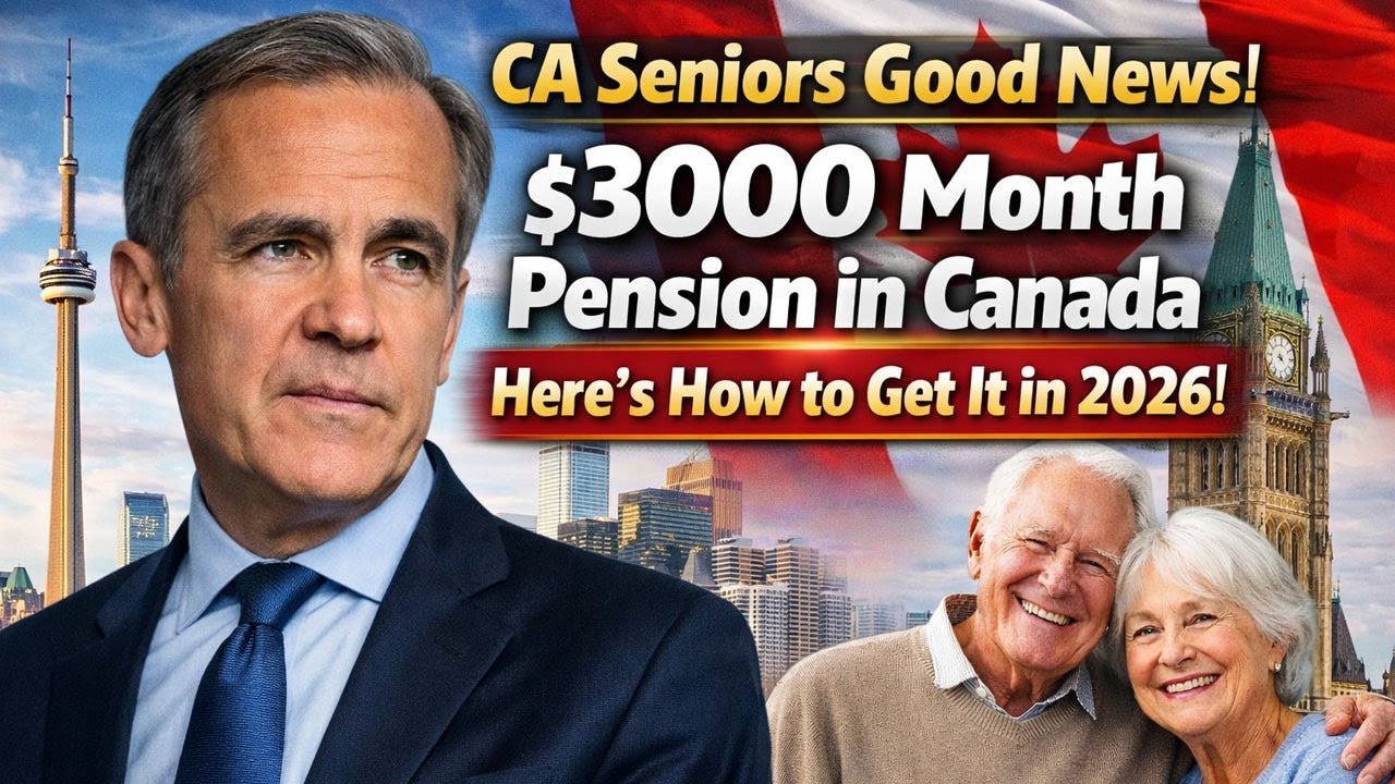 🇨🇦 Seniors Good News! Up to $3,000/Month Pension in Canada — How to Qualify in 2026