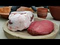 THE BEST WAY !!!!! TO COOK KIDNEY AND BEEF WITH ITS FAT. ASMR. FIRED-WOOD. SUBTITLES.