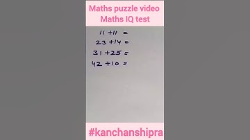 Maths puzzle video | maths puzzle #shorts #viral #youtubeshorts #trending #mathspuzzle #puzzle