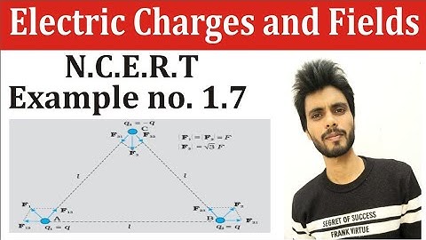 🔴 Physics N.C.E.R.T example 1.7 class 12th | electric charges and and fields examples solution
