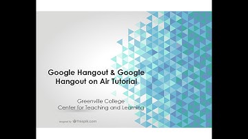 Google Hangout On Air Tutorial