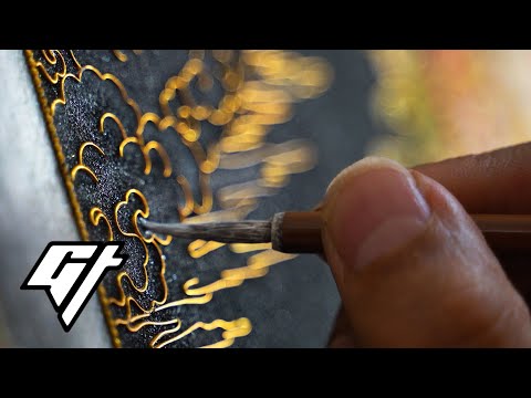 Tibetan Artist is a Master of the Ancient Technique of Cloisonne With His Vivid Buddha Paintings