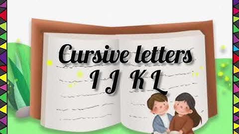 Cursive letters I J K L | Capital letter formations