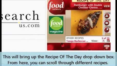 MyFunCards Toolbar: Recipes