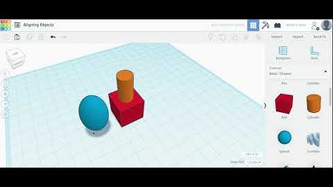Tinkercad Tutorial 7 - Align Objects