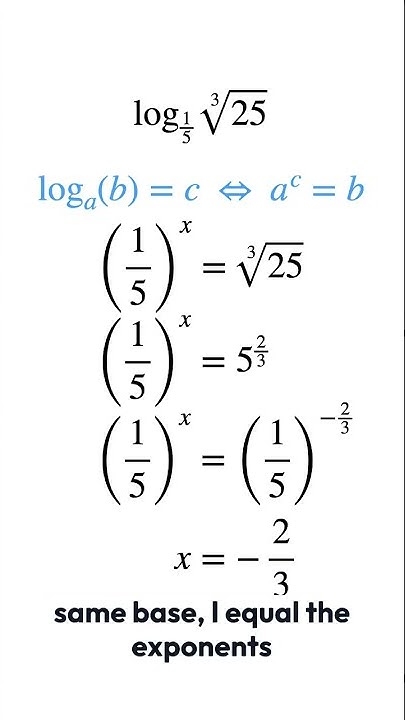 Can you solve this Logarithm? Logarithm ex 3 - YouTube
