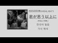 비스트(BEAST)  - 君が思う以上に  [한국어 발음/가사해석]