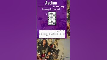 Aeolian Mode: 3 notes per string #guitarlesson #leadguitarlesson #guitarist #fretboard #musiclesson