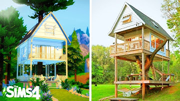 TINY TREE HOUSE ~ Curb Appeal Recreation: Sims 4 Speed Build (no CC)