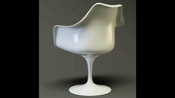 Tulip armchair 3D model from CGTrader.com