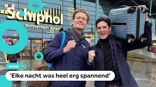 Kai en Sebastian woonden drie dagen op Schiphol