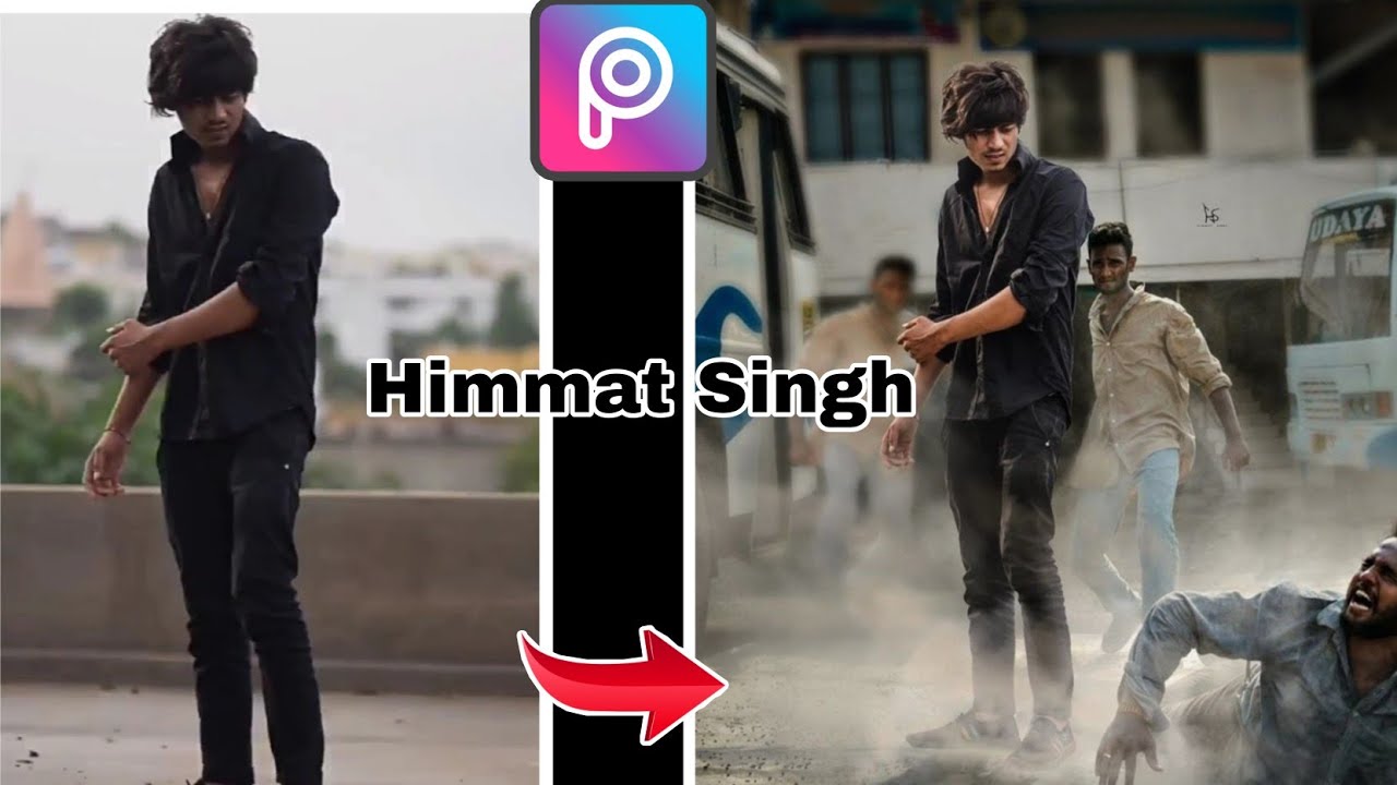 Himmat Singh New Photo Editing | himmat singh new action photo editing | picsart new tutorial
