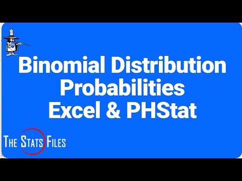 4.2.21 Binomial Distribution using Excel with the PHStat Add-in