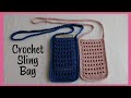 Crochet Sling Bag for Cellphone