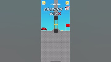 draw bridge puzzle game play level 686🚘 #gaming #drawing #Shorts