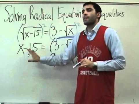 Algebra 2 - Radical Equations - YouTube