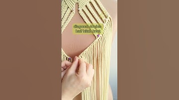 Macrame techniques | Macrame tutorial How to create a macrame dress #macrame #diy #macrametutorial