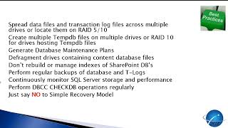 Brian Alderman- Configuring SQL Server for Optimal SharePoint Performance