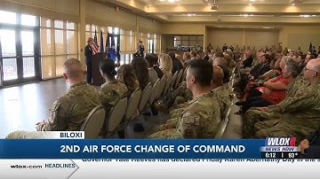 Change of Command ceremony for 2nd Air Force held on Keesler Air Force Base