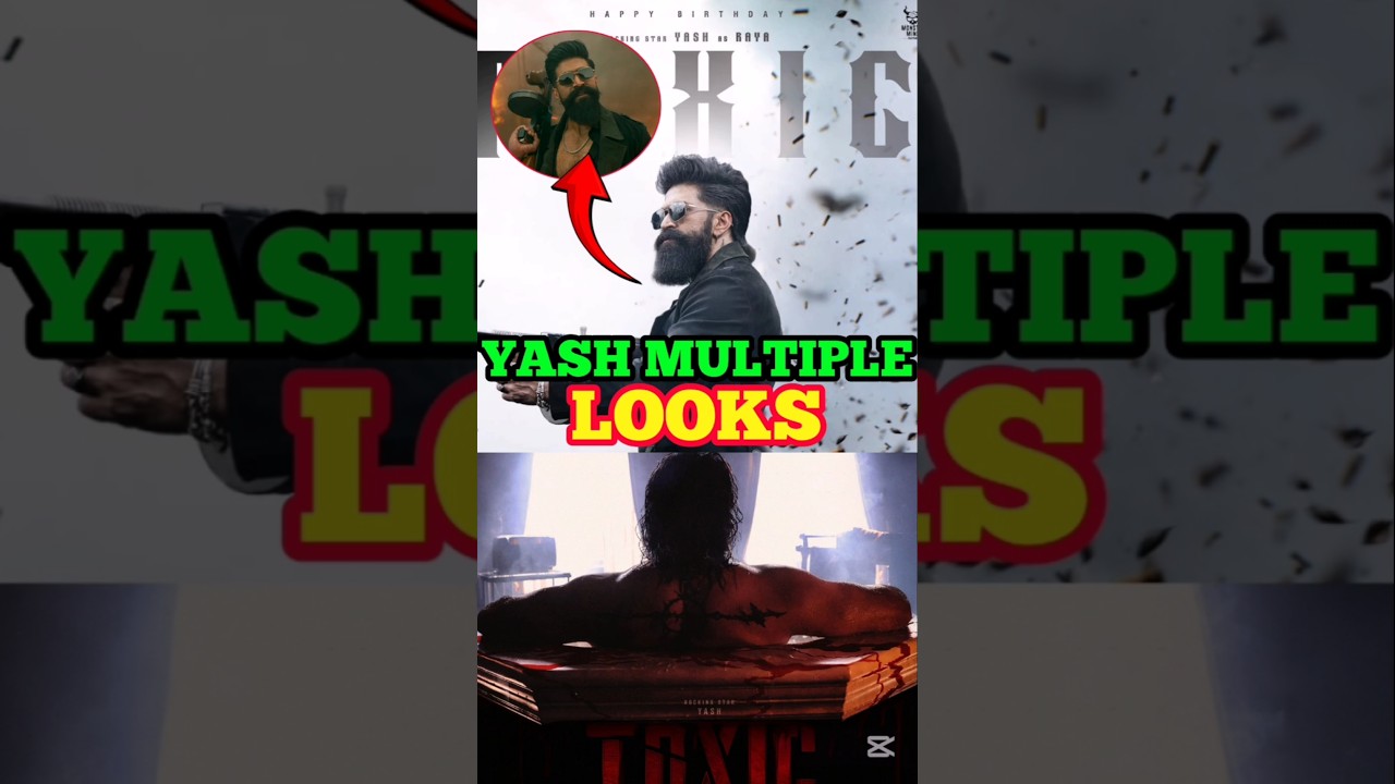 Yash Toxic Multiple Looks #toxic #yash #shorts