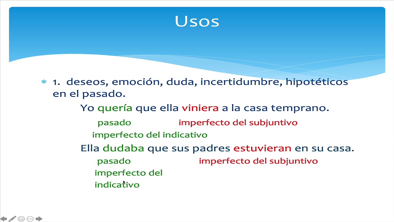 Imperfecto del subjuntivo YouTube