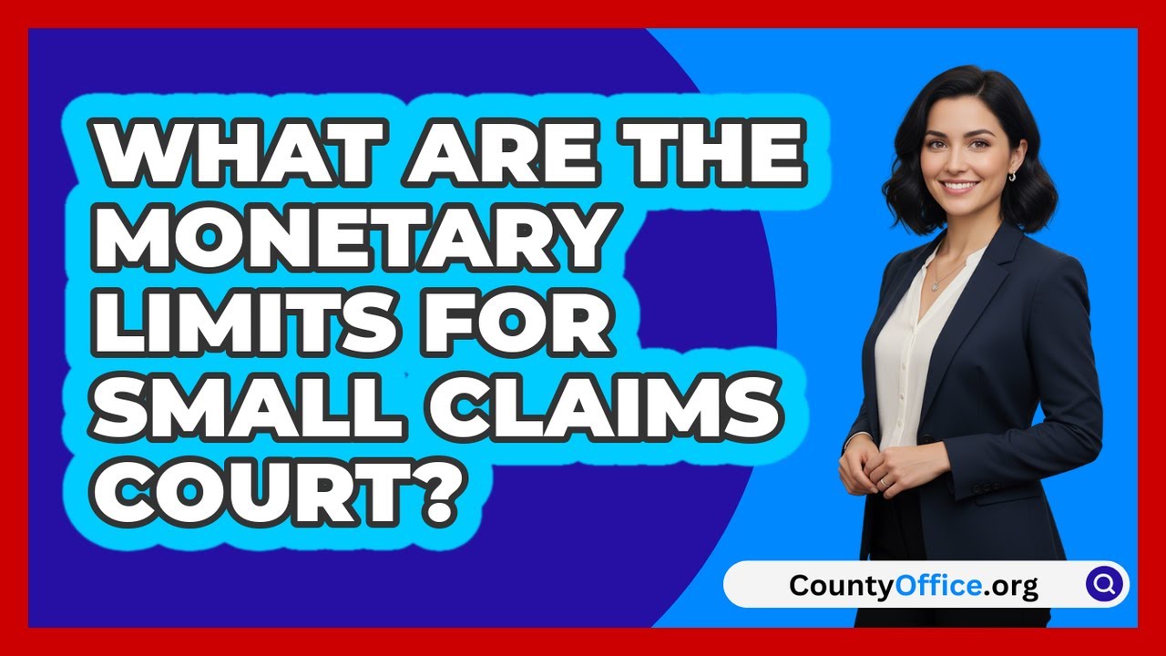 What Are The Monetary Limits For Small Claims Court?