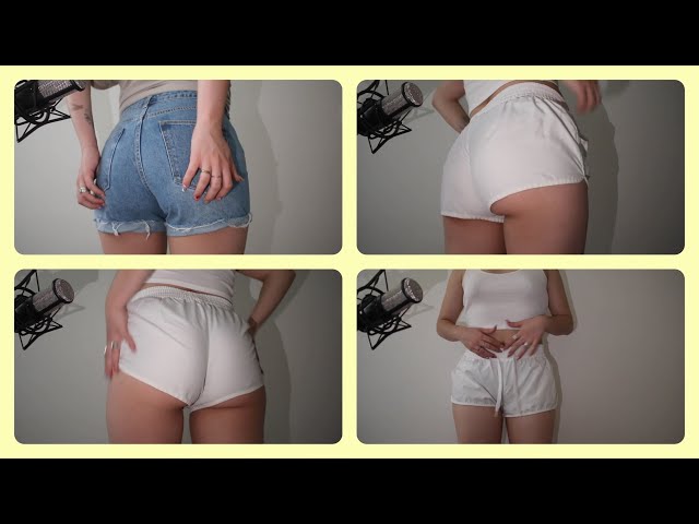 Cute short shorts + Scissors ASMR