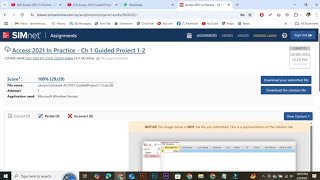 Access 2021 In Practice - Ch 1 Guided Project 1-2 | Simnet 2024 &amp; 365 Chapter 1-2