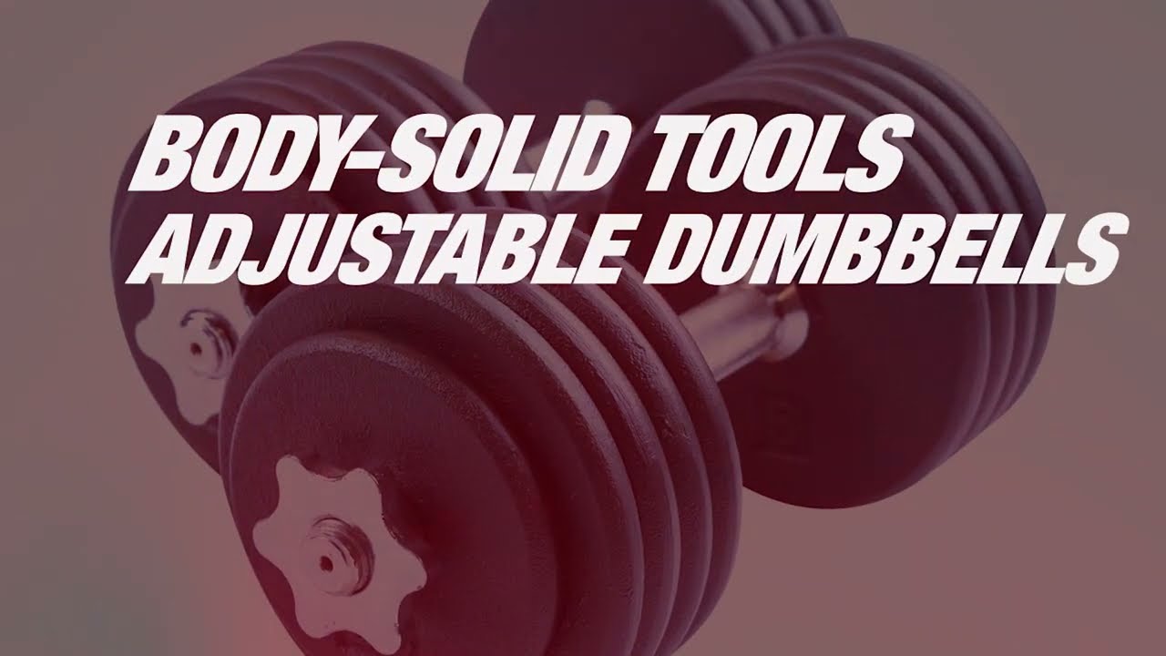 Body-Solid Tools BSTADBPR Adjustable Dumbbell Set