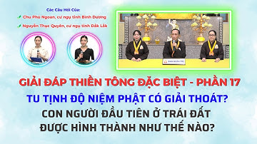 Giải đáp Thiền tông P17 - Tu Tịnh độ có giải thoát không? Con người đầu tiên?... | TTTD