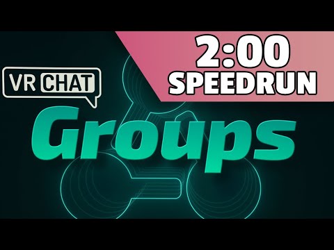 How to use NEW VRChat Groups in 2 Minutes or Less (NO FILLER!)
