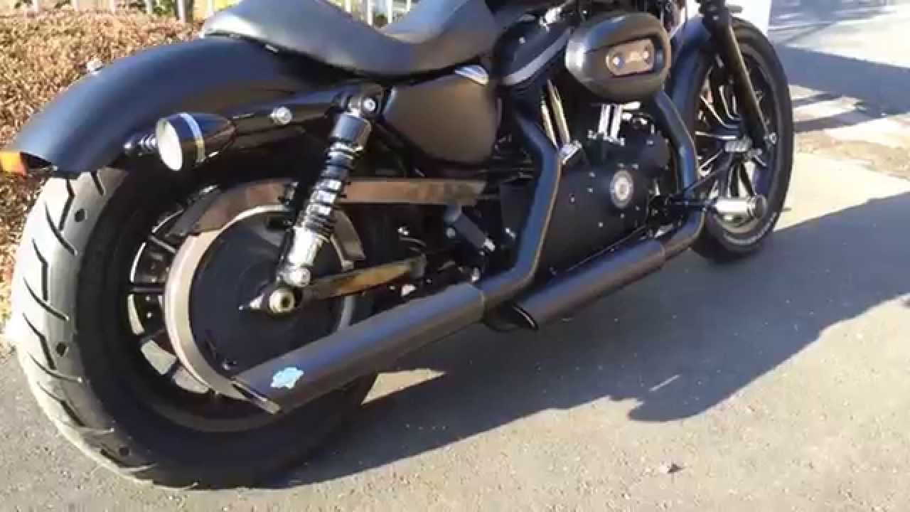 ハーレー スポーツスター XL883N マフラー Exhaust VANCES&HINES - YouTube