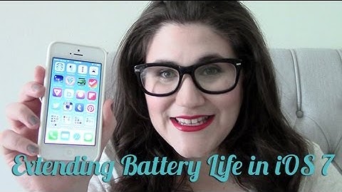 How to Extend Battery Life in iOS 7